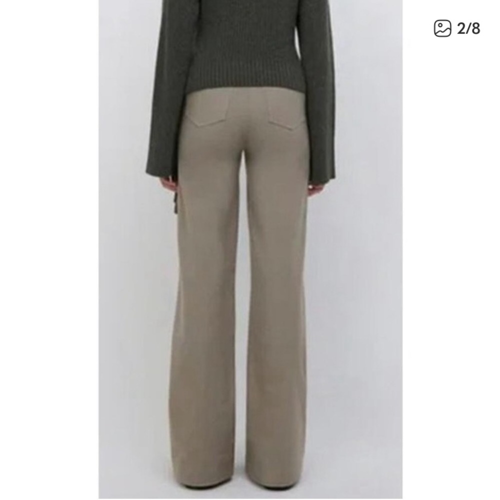 JONATHAN SIMKHAI $445 Kassandra Bootcut Pant in Olivine Size 4 - Picture 2 of 7